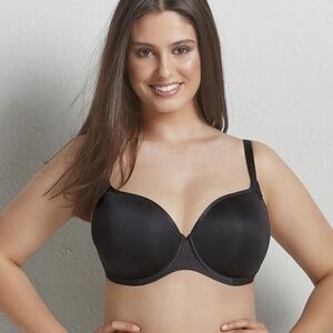 NWT 34F Anita Rosa Faia Padded Basic Bra Underwire Contour Seamless Black 5439